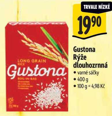 Gustona Rýže dlouhozrnná, 400 g