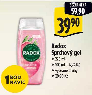 Radox Sprchový gel, 225 ml 