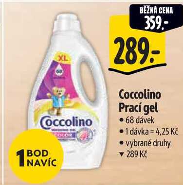 Coccolino Prací gel, 68 dávek 