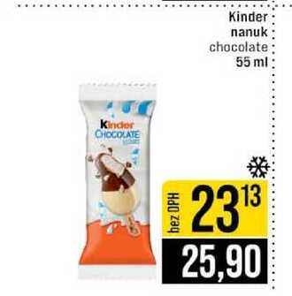 Kinder nanuk chocolate 55 ml