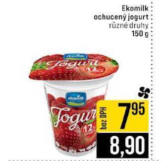 Ekomilk ochucený jogurt různé druhy 150 g