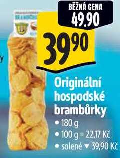 Originální hospodské brambůrky, 180 g