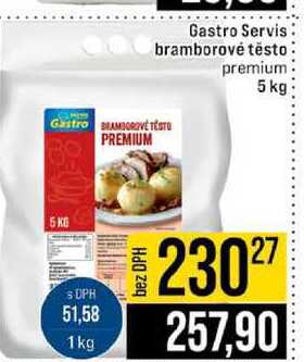 Gastro Servis bramborové těsto premium 5 kg 