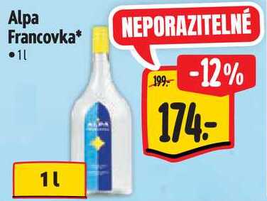 Alpa Francovka, 1 l Albert