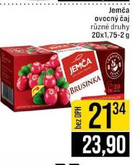 Jemča ovocný čaj různé druhy 20x1,75-2 g 