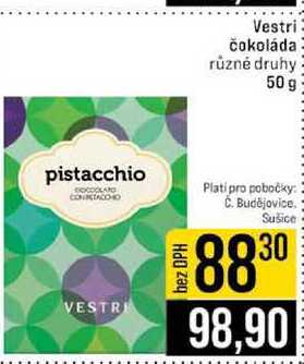 Vestri čokoláda různé druhy 50 g