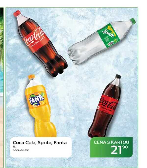 Coca Cola, Sprite, Fanta 1L 