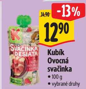 Kubík Ovocná svačinka, 100 g Albert
