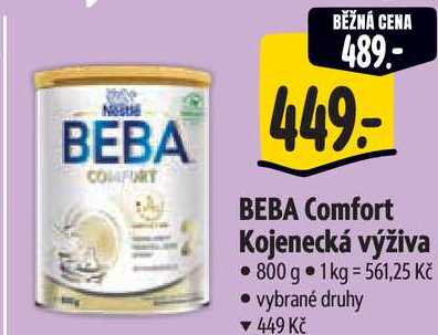 BEBA Comfort Kojenecká výživa, 800 g 