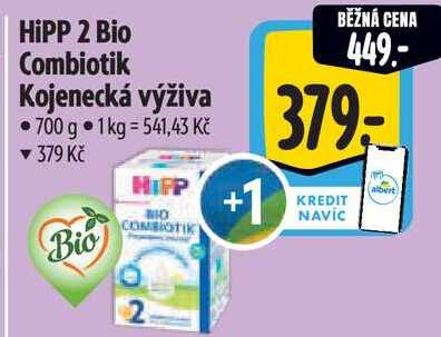 HiPP 2 Bio Combiotik Kojenecká výživa, 700 g
