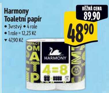 Harmony Toaletní papír, 4 role Albert