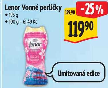 Lenor Vonné perličky, 195 g Albert