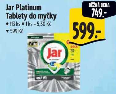Jar Platinum Tablety do myčky, 113 ks Albert