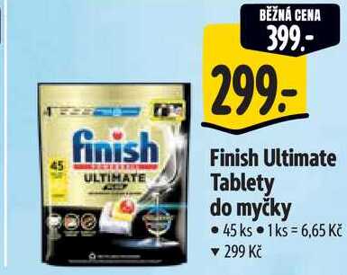 Finish Ultimate Tablety do myčky, 45 ks Albert