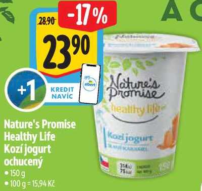 Nature's Promise Healthy Life Kozí jogurt ochucený, 150 g  