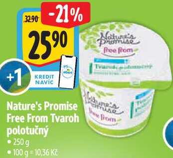 Nature's Promise Free From Tvaroh polotučný, 250g  