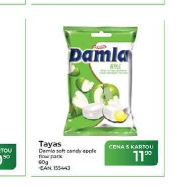 Tayas Damla soft candy apple flow pack 90g 