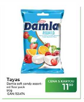 Tayas Damia soft candy assorted flow pack 90 g