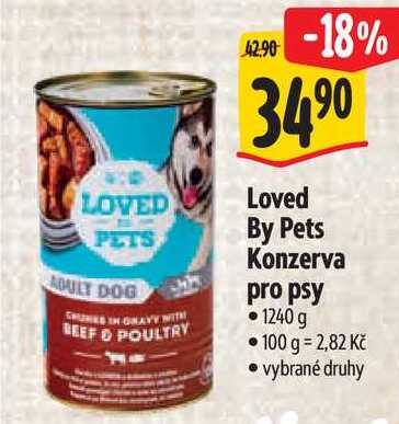 Loved By Pets Konzerva pro psy, 1240 g
