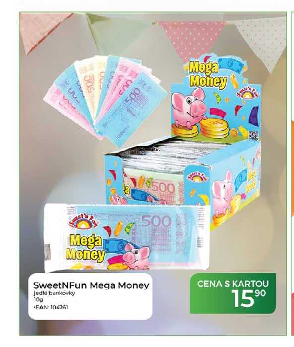 SweetNFun Mega Money Jedlé bankovky 10g 
