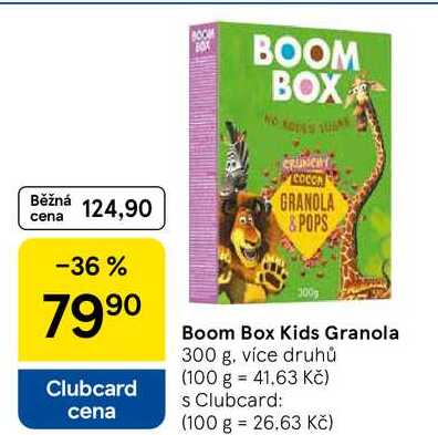 Boom Box Kids Granola, 300 g, více druhů 