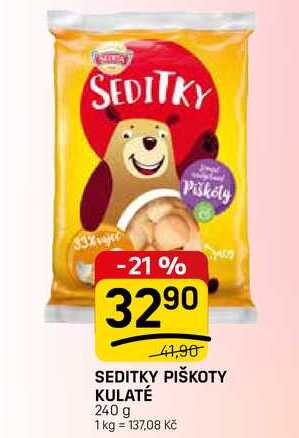 SEDITKY PIŠKOTY KULATÉ 240 g