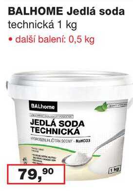 BALHOME Jedlá soda 1 kg Ráj drogerie