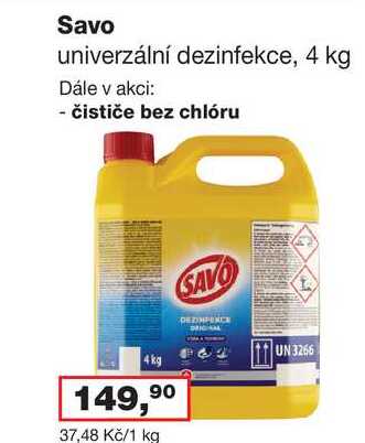 Savo 4 kg Ráj drogerie