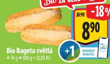 Bio Bageta světlá, 74 g