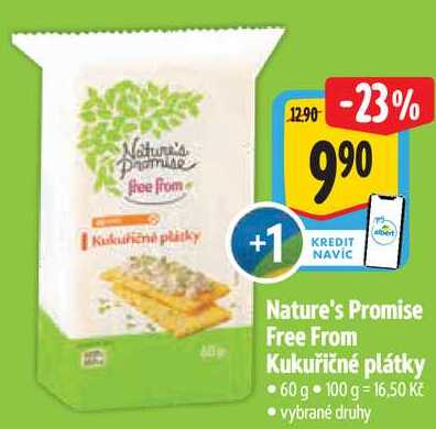Nature's Promise Free From Kukuřičné plátky, 60 g 