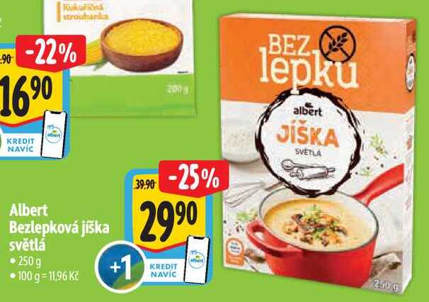 Albert Bezlepková jíška světlá, 250g