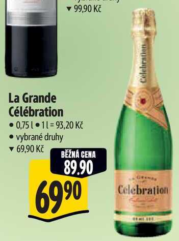 La Grande Célébration, 0,75 l