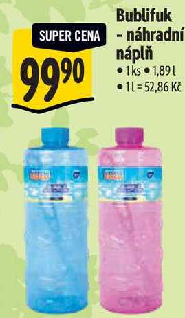 Bublifuk - náhradní náplň, 1,89 l Albert