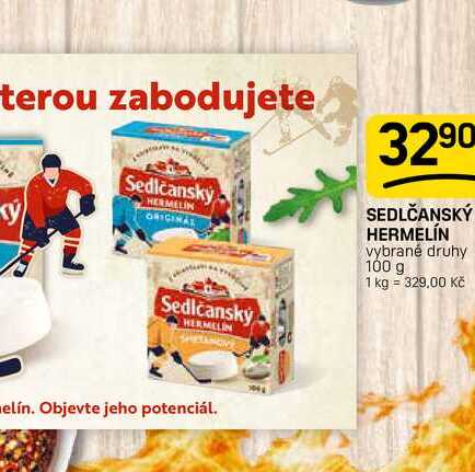 SEDLČANSKÝ HERMELÍN vybrané druhy 100 g 