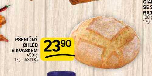 PŠENIČNÝ CHLÉB S KVÁSKEM 450 g 