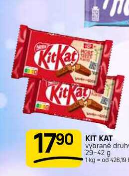 KIT KAT vybrané druh 29-42 g