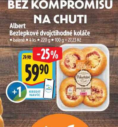  Albert  Bezlepkové dvojctihodné koláče  220 g