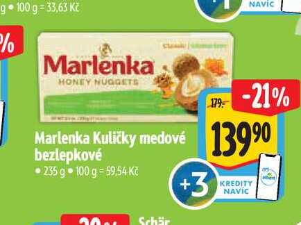  Marlenka Kuličky medové bezlepkové 235 g  