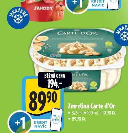 Zmrzlina Carte d'Or 825 ml