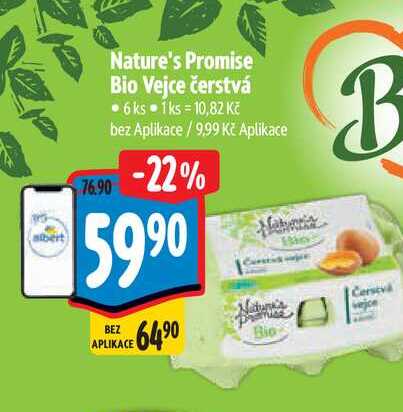   Nature's Promise Bio Vejce čerstvá  6 ks  
