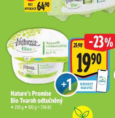   Nature's Promise Bio Tvaroh odtučněný 250 g 