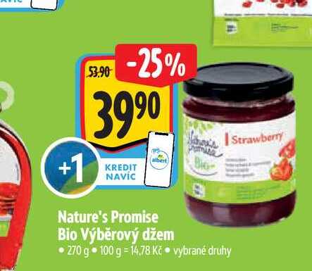 Nature's Promise Bio Výběrový džem 270 g
