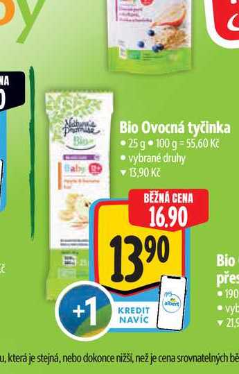 Bio Ovocná tyčinka  25 g Albert