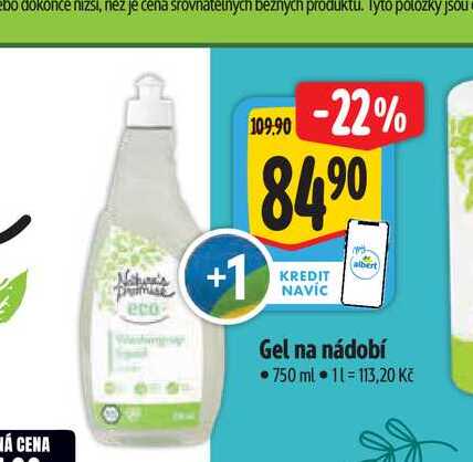 Gel na nádobí  750 ml Albert