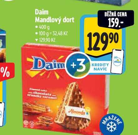 Daim Mandlový dort - 400g