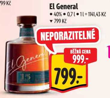 El General, 0,7 l