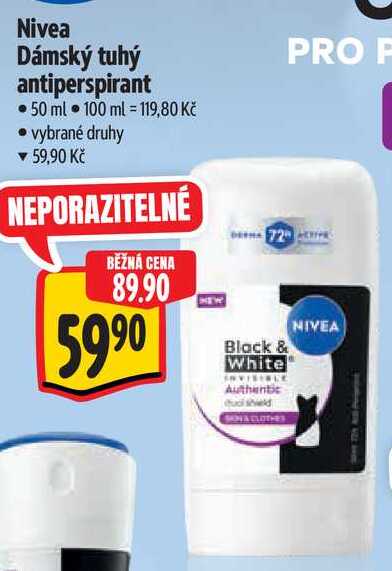 Nivea Dámský tuhý antiperspirant, 50 ml 