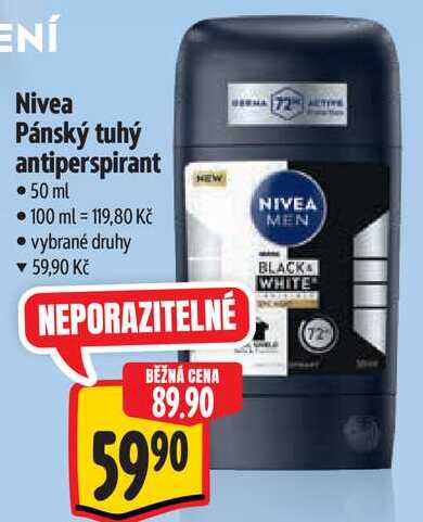 Nivea Pánský tuhý antiperspirant, 50 ml Albert