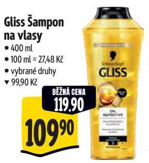 Gliss Šampon na vlasy, 400 ml Albert