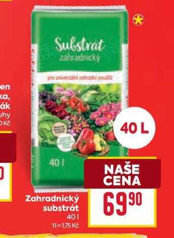 Zahradnický substrát 40l